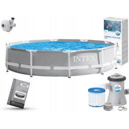 Sodo baseinas 305x76, rėmas, su intex 26702 siurbliu, modelis 2024