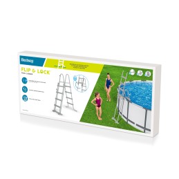 Dvipusės baseino kopėčios, 122 cm