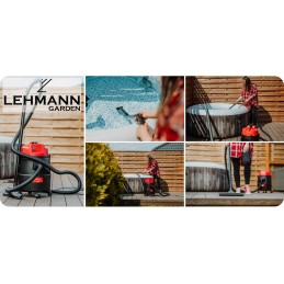 Lehmann 1400w 30l baseino dulkių siurblys baseinų ir tvenkinių valymui