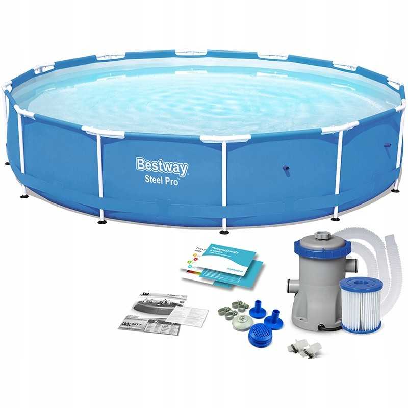 Sodo rėmo baseinas pro 366x76 bestway siurblys