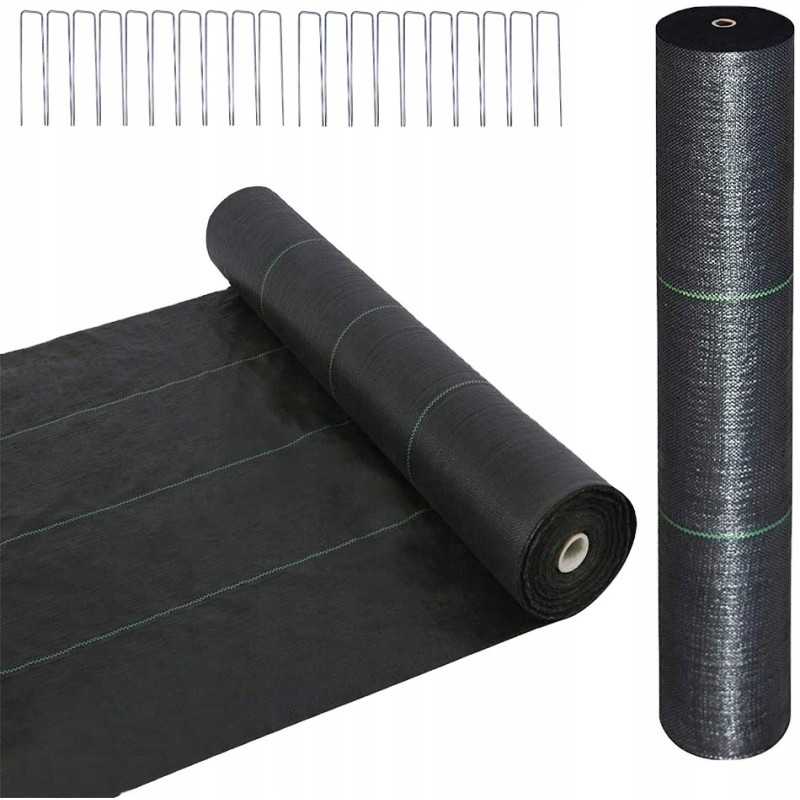 Agrowwoven anti weed mat strong 1 1 x 100 m