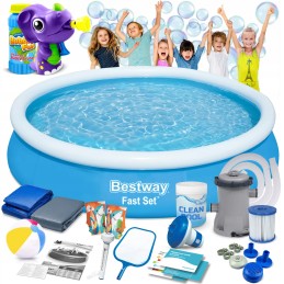 Išsiplečiantis sodo baseinas 366x76cm bestway 17in1