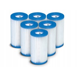 6 x siurblio filtrų komplektas, B tipo intex 29005