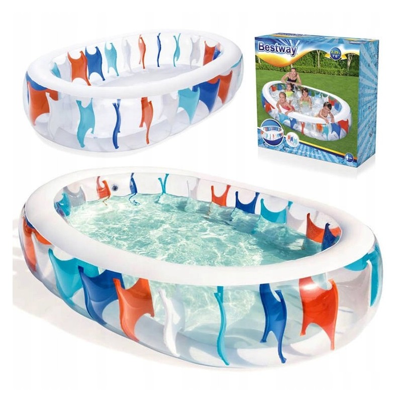 Bestway pripučiama baseino elipsė 229cm x 152cm 54066