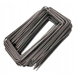 Agrotekstilė 80g 1,1x100m juoda UV agrotekstilė nuo piktžolių + smeigtukai 50vnt 10cm