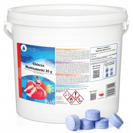 5 kg kelių tablečių mėlyna 6in1 20g chlorox baseinas