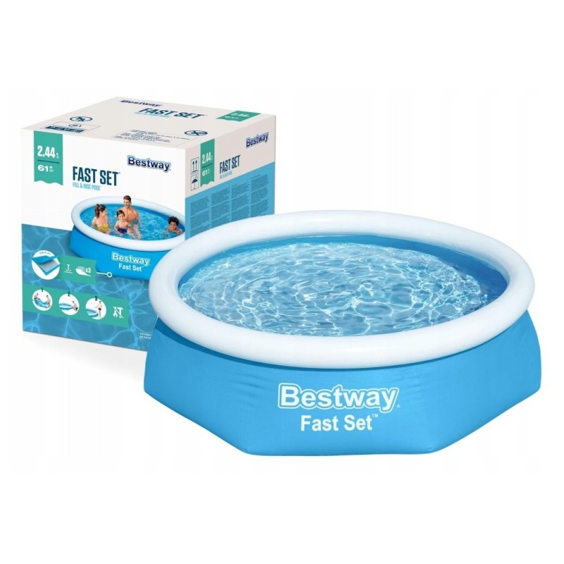 Išplėtimo baseinas 244x61 bestway greitai nustatyta vasara