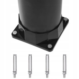 Sodo saulės dušas juodas 215cm 8 l