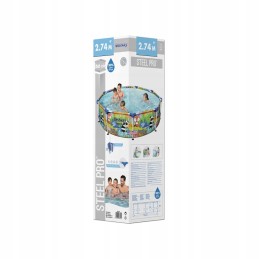 Bestway spalvoto rėmo baseinas 274x66 cm 5612f