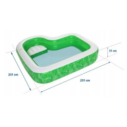 Šeimos pripučiamas baseinas 262 x 175 x 51 cm bestway 54006