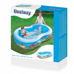 „Bestway“ didelis pripučiamas vaikų baseinas „du viename“.