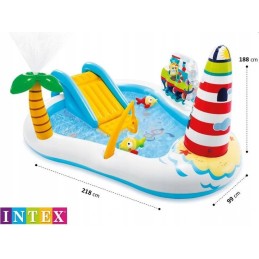 Intex baseinas, pripučiama žaidimų aikštelė, žvejyba 57162