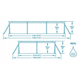 Sodo baseinas 300x201x66 bestway 56411