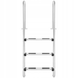 Baseino kopėčios, 3 pakopos, nerūdijantis plienas, 1320 mm