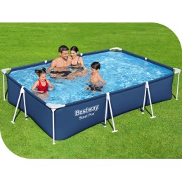 Sodo baseinas 300x201x66 rėmas su siurbliu bestway 56411 modelis 2024