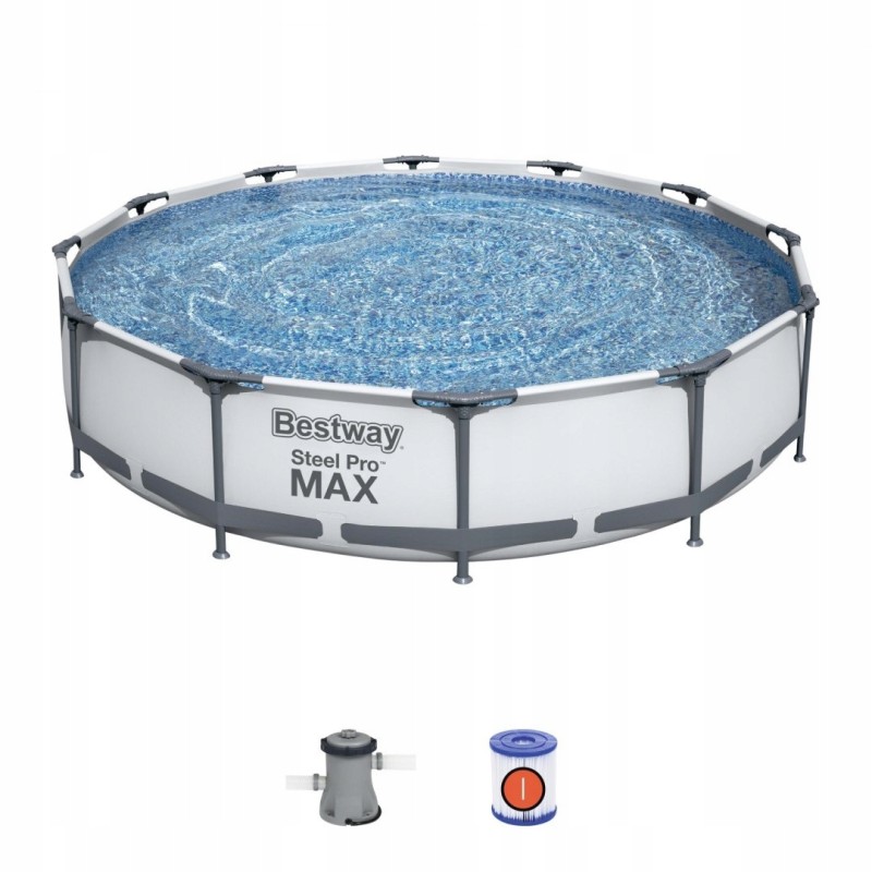 Bestway karkasinis sodo baseinas 366x76 cm, sodo komplektas, filtro siurblys