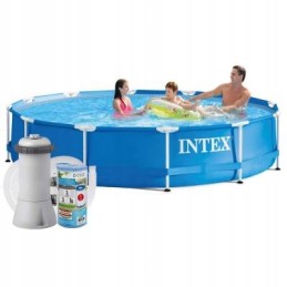 Intex plieno baseino 366x76cm siurblys
