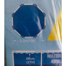 19in1 rėmas sodo baseinas 305x76 siurblio dangčio kilimėlis chloro filtrų rinkinys