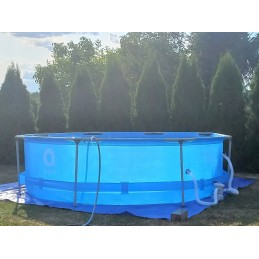 19in1 rėmas sodo baseinas 305x76 siurblio dangčio kilimėlis chloro filtrų rinkinys