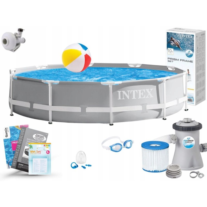 Sodo baseino rėmas 305x76 intex 26702 rinkinys 11in1 modelis 2024