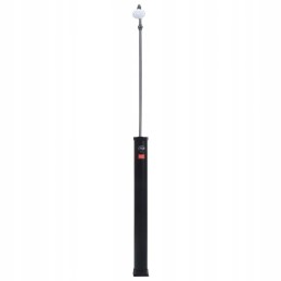 Sodo saulės dušas juodas 215 cm 8 l