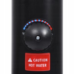 Sodo saulės dušas juodas 215 cm 8 l