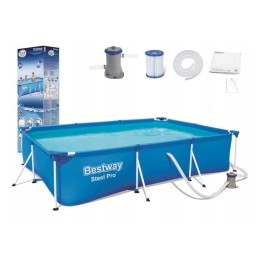 Plieninis sodo baseinas 300 cm x 201 cm x 66 cm b