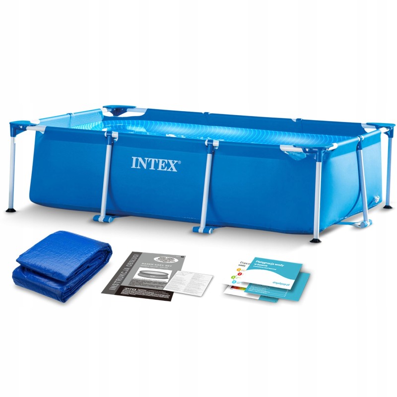 Plieninis sodo baseinas 260 x 160 x 65 cm rinkinys 6in1 intex 28271