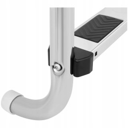 Plieninės baseino kopėčios su 4 laipteliais