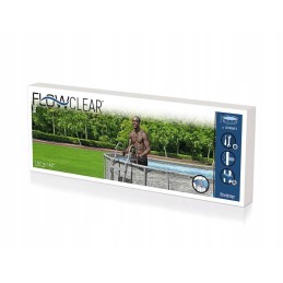Bestway 4 pakopų flowclear baseino kopėčios 107 cm