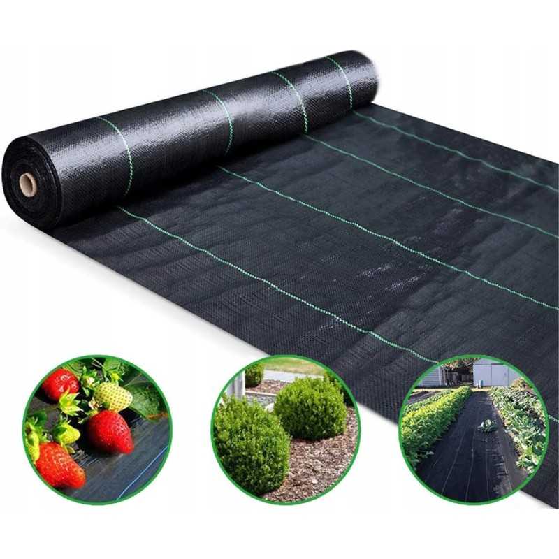 Stiprūs nuo piktžolių kilimėlio auginimo krosnelė 1 6m x 50m stabilizaciniai inkarai