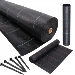 Stiprūs nuo piktžolių kilimėlio auginimo krosnelė 1 6m x 50m stabilizaciniai inkarai