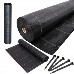 Stiprūs nuo piktžolių kilimėlio auginimo krosnelė 1 6m x 50m stabilizaciniai inkarai