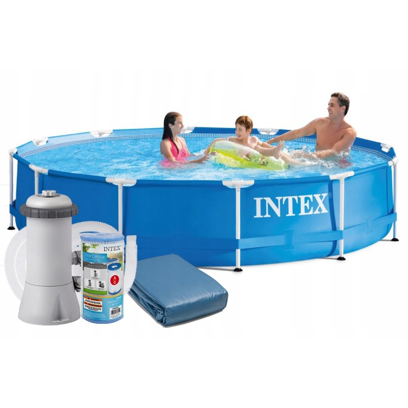8in1 rėmo sodo baseinas 366x76 intex 28212