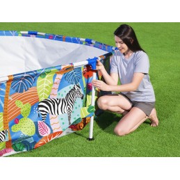 Zebra apvalaus rėmo baseinas vaikams bestway 305 66 cm 10ft