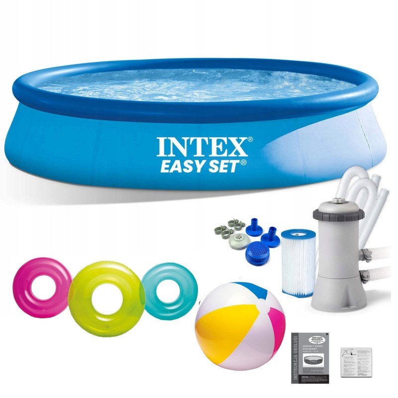 intex easy set išplėtimo baseinas 28142 396x84 rinkinys