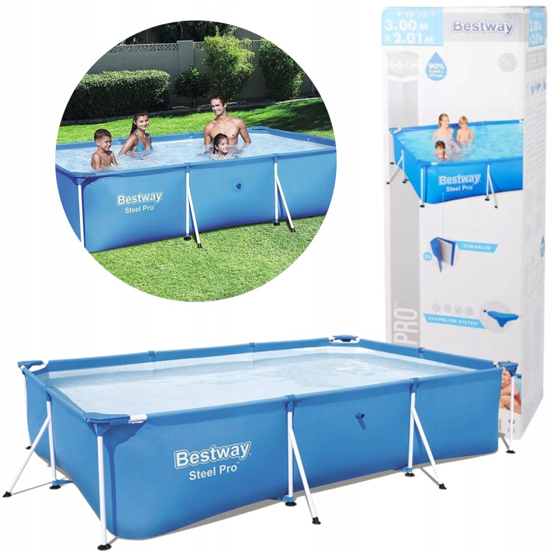 Bestway plieninis sodo baseinas 300x201x66cm