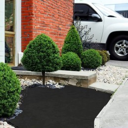 Anti-weed mat agrotextile garden under the bark of thuja for weeds black 50m