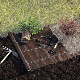 Kilimėlis nuo piktžolių, agroaudinis, žievei, piktžolių naikinimui, juodas, 50 m