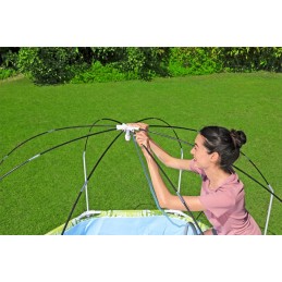 Sodo karkasinis baseinas vaikams su stogu 244 cm x 51 cm bestway 56432