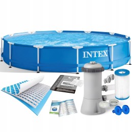 Rėmo baseinas 366x76 intex rinkinys 9in1 28212