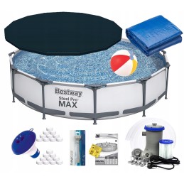 Apvalus sodo rėmo baseinas 366x76cm bestway