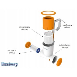 Skimatic baseino skimerio siurblys 3974l h bestway