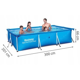 56411 sodo baseinas 300x201x66 rėmas su siurbliu bestway modelis 2024 m.