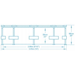 Plieninis sodo baseinas 305x66cm bestway 56985