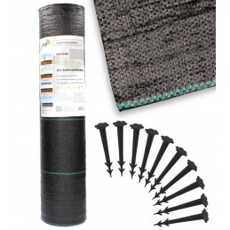 Juoda agrotekstilė 1,1 x 100 m, 70 g/m2