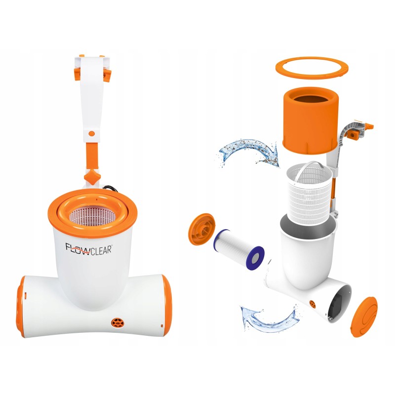 Pilnas skimatic skimmer 3974l h filtras baseino filtro siurblys