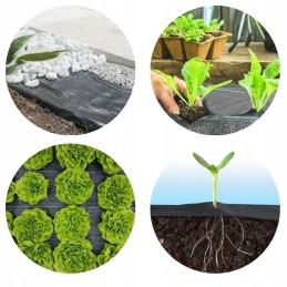 Juoda agrotekstilė 1,1 x 100 m, 70 g/m2