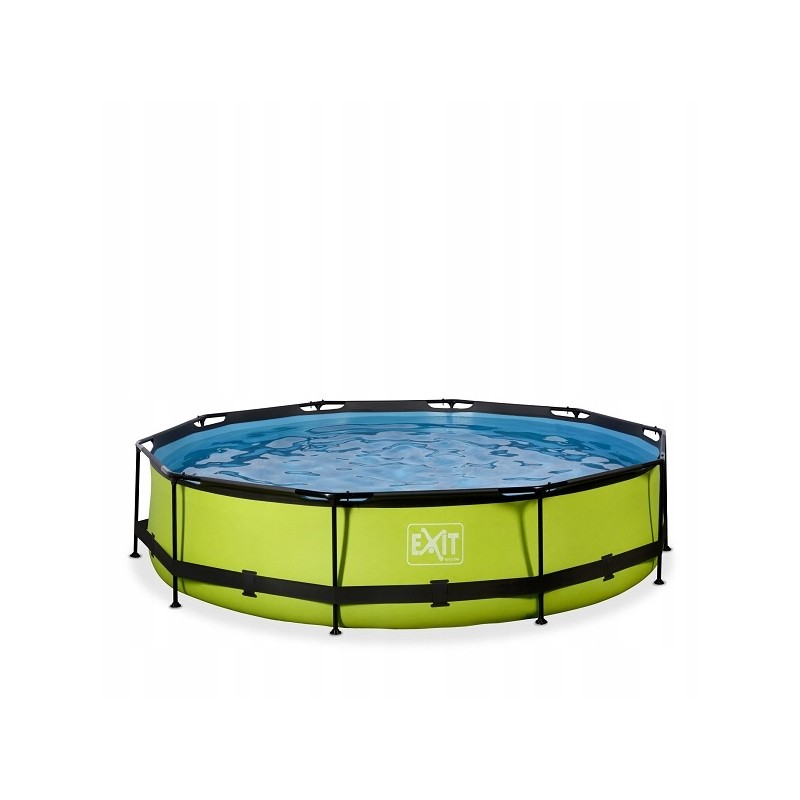 Išėjimas iš kalkių apvalaus rėmo baseinas 360x76cm