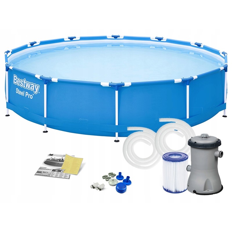 Bestway 56681 rėmo baseinas 366x76 rinkinys 8in1